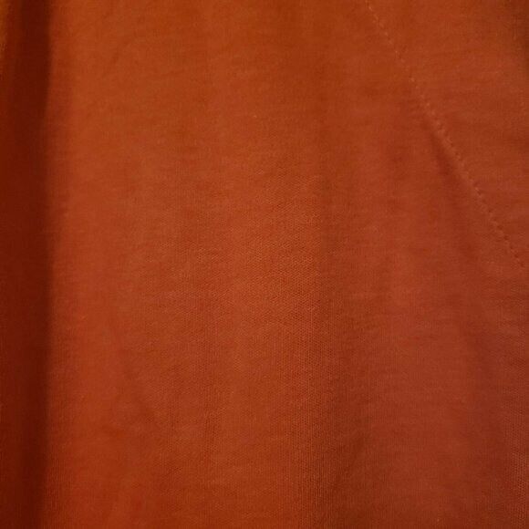 Justin Allen Womens Sz 42 Red Solid Short Sleeve Blouse - Picture 4 of 9